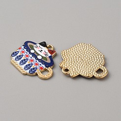 Alloy Enamel Pendants&nbsp;ENAM-WH0061-30E