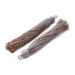 綿のタッセルのペンダント  ポリエステルと  ゲインボロ  128~130x11~12mm  穴：2x3.5mm&nbsp;FIND-D302-03J
