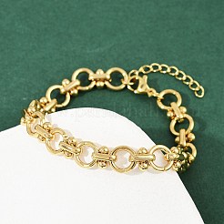304 Stainless Steel Link Chain Bracelets&nbsp;BJEW-H207-01B-G