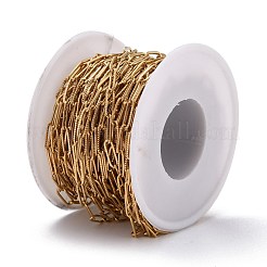 304 Stainless Steel Paperclip Chains&nbsp;CHS-D033-06G-02