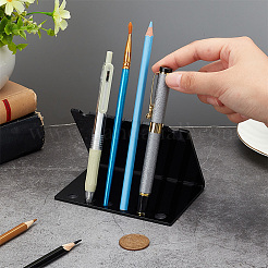 Letter V Shaped Acrylic Pencil & Makeup Brush Holder&nbsp;AJEW-WH0314-480