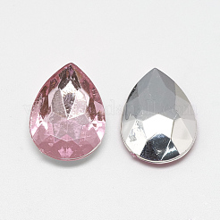 Acrylic Rhinestone Pointed Back Cabochons&nbsp;GACR-Q013-13x18-09