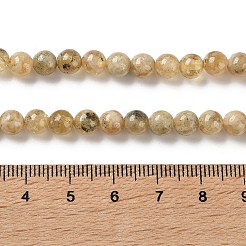 Natural Yellow Garnet Beads Strands&nbsp;G-Z129-C01-6mm-01