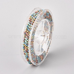 Handmade Glass Seed Beaded Chains&nbsp;CHS-G012-06G