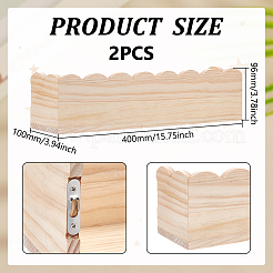 Rectangle Wooden Action Figures Display Stands&nbsp;AJEW-WH0460-089