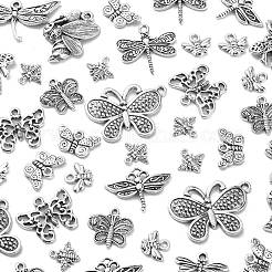 120Pcs 12 Styles Tibetan Style Alloy Charms&nbsp;TIBEP-CJ0001-99