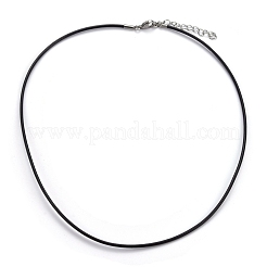 Round Leather Cord Necklaces Making&nbsp;MAK-I005-1.5mm