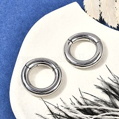 ラウンドリング 316 サージカルステンレススチール フープ ノーズリング  アンティークシルバー  19.5x3.8mm&nbsp;EJEW-G416-19D-AS