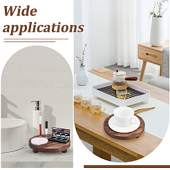 3Pcs 3 Sizes Round Wood Display Riser Stands&nbsp;AJEW-WH0410-252