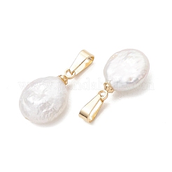 Natural Baroque Pearl Keshi Pearl Pendants&nbsp;PALLOY-JF05373