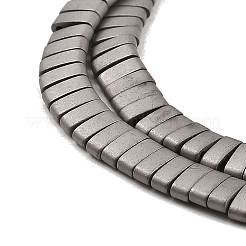 Electroplated Frosted Non-magnetic Synthetic Hematite Beads Strands&nbsp;G-G089-A01-09