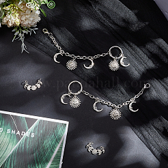 4Pcs 2 Styles Alloy Shoes Charms&nbsp;HJEW-DR00294