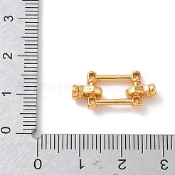 925 Sterling Silver Micro Pave Clear Cubic Zirconia Fold Over Clasps&nbsp;SE-CBAF1B0-04G
