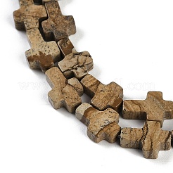 Natural Picture Jasper Beads Strands&nbsp;G-I369-A05-01
