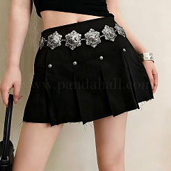 Boho Ethnic Alloy Flower Engraved Waist Chains&nbsp;WG04E47-02