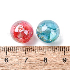 Transparent Resin & Natural Shell Beads&nbsp;RESI-B039-09