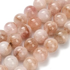 天然ピンクモルガナイトビーズ連売り  ラウンド  8mm  穴：1mm  約50個/連  15.67''（39.8センチメートル）&nbsp;G-H335-B01-8mm