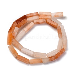 天然石カーネリアンビーズ連売り  直方体の  12.5~13.5x3~5x3~4.5mm  穴：1mm  約29~31個/連  15.1~15.9インチ（38.5~40.5cm）&nbsp;G-F631-E15-01