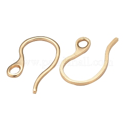 32個4色304ステンレススチールピアスフック  水平ループ付き  ミックスカラー  22x11.5x1mm  穴：3x2mm  21ゲージ  ピン：0.7~1mm  8個/カラー&nbsp;STAS-LS0001-04