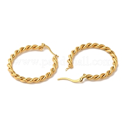 Ion Plating(IP) 304 Stainless Steel Hoop Earrings for Women&nbsp;EJEW-Z066-03G