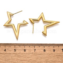 Ion Plating(IP) 304 Stainless Steel Stud Earrings for Women&nbsp;STAS-D084-25G
