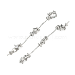 Brass Pave Cubic Zirconia Pendant Bails&nbsp;KK-C172-06P