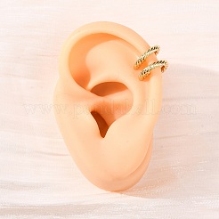 G-Shaped Brass Cuff Earrings&nbsp;EJEW-G445-02G