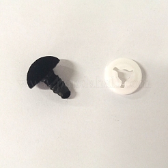 三角ベルベットクラフト安全ネジノーズ  クラフト人形作り用品  ブラック  15x11.5x19mm&nbsp;DOLL-PW0001-055-E02