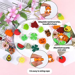 15Pcs 15 Styles Food Grade Silicone Focal Beads&nbsp;SIL-SZ0002-24
