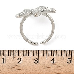 Brass Cuff Rings for Women&nbsp;RJEW-A083-01P