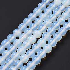 オパールビーズ連売り  ラウンド  8mm  穴：1mm  約48個/連  14.17~14.56インチ（36~37cm）&nbsp;G-P335-18-8mm