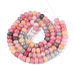 Baking Paint Crackle Glass Beads Strands&nbsp;DGLA-N020-01A-03