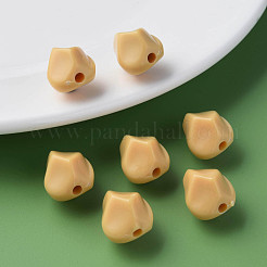 不透明なアクリルビーズ  ナゲット  バリーウッド  16.5x15x13.5mm  穴：2.5mm  約340個/500g&nbsp;MACR-S373-140-A13