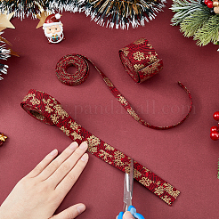 6M 3 Styles Christmas Double Face Printed Polyester Ribbons&nbsp;OCOR-FH0001-26A