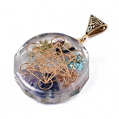 Transparent Epoxy Resin Alchemy Pendants&nbsp;RESI-T049-05