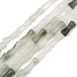 天然天山翠玉ビーズ連  竹の共同  12x5mm  穴：1.2mm  約37個/連  14.96''（38センチメートル）&nbsp;GG-CBAEB22-A01-01