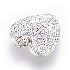 Brass Pendants Rhinestone Settings&nbsp;KK-G364-07P