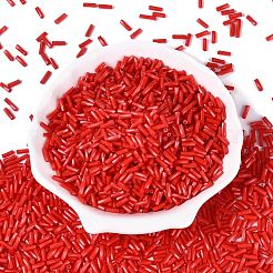 Baking Paint Glass Twist Bugle Beads&nbsp;SEED-C004-02Q