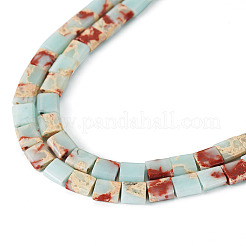 1 Strand Synthetic Aqua Terra Jasper Beads Strands&nbsp;G-TA0001-84