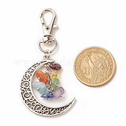 Chakra Theme Natural Gemstone Pendant Decorations&nbsp;HJEW-JM00644