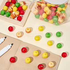 120Pcs 4 Colors Foam Apple Miniature Ornaments&nbsp;DJEW-SP0001-28