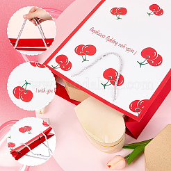 1Pc Valentine's Day Themed Cherry Printed Paper Bags&nbsp;ABAG-SP0001-12