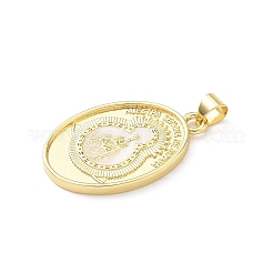 Brass Enamel Pendants&nbsp;KK-B141-49G-02