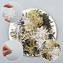 ハロウィーンの紙吹雪2セット  パーティーの装飾用  混合図形  ミックスカラー  23~38x29~50x0.5mm  100個/セット&nbsp;DIY-SP0005-82