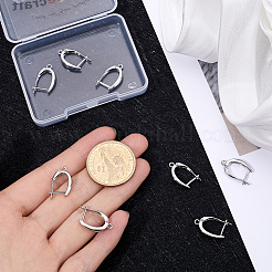 10Pcs Brass Hoop Earring Findings&nbsp;KK-BBC0013-88