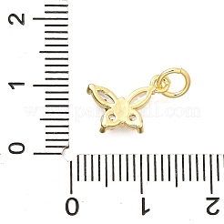 Brass Micro Pave Cubic Zirconia Charms&nbsp;KK-C087-08G