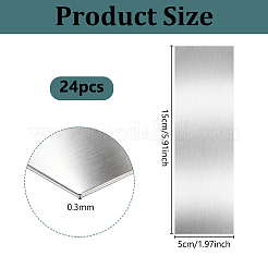 24Pcs 304 Stainless Steel Sheets&nbsp;AJEW-OC0016-31C