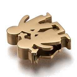 304 Stainless Steel Slide Charms&nbsp;STAS-P270-40G