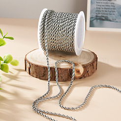 304 Stainless Steel Twist Rope Chains&nbsp;CHS-YS0001-08