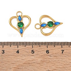 304 Stainless Steel Rhinestone Pendants&nbsp;RB-CBAC830-01G